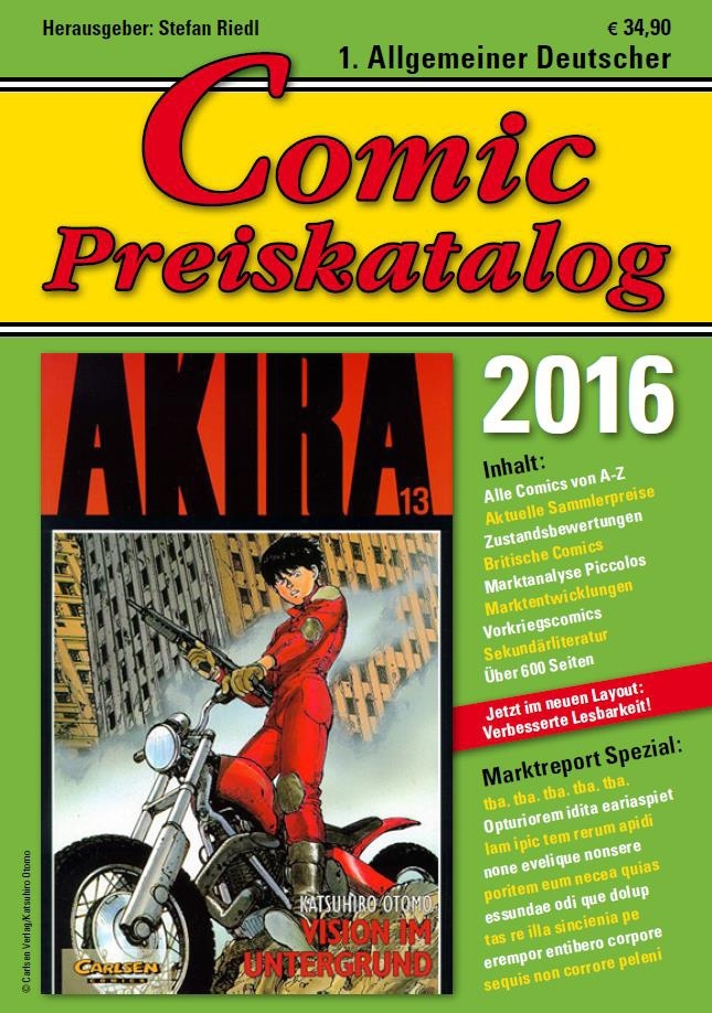COMIC PREISKATALOG 2016 (SOFTCOVER) COMIC PREISKATALOG 2016 (SOFTCOVER)