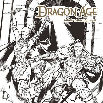 DRAGON AGE ADULT COLORING BOOK SC