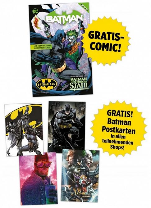 BATMAN-TAG 2022: GRATIS-SET BATMAN-TAG 2022: GRATIS-SET