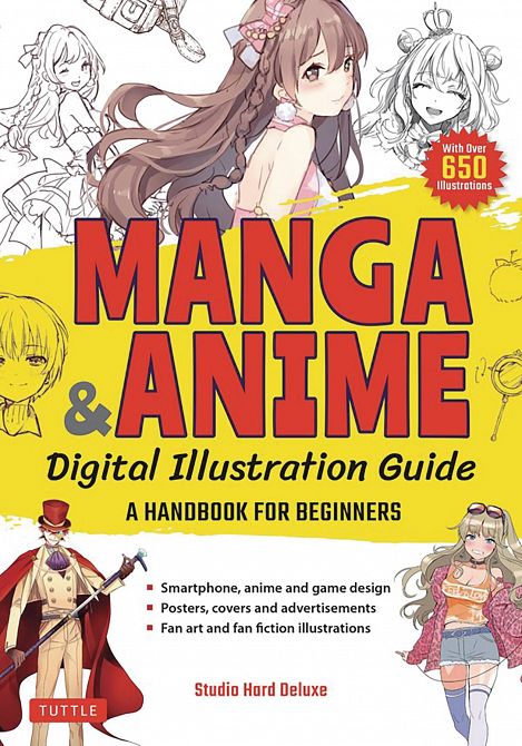 MANGA & ANIME DIGITAL ILLUSTRATION GUIDE SC