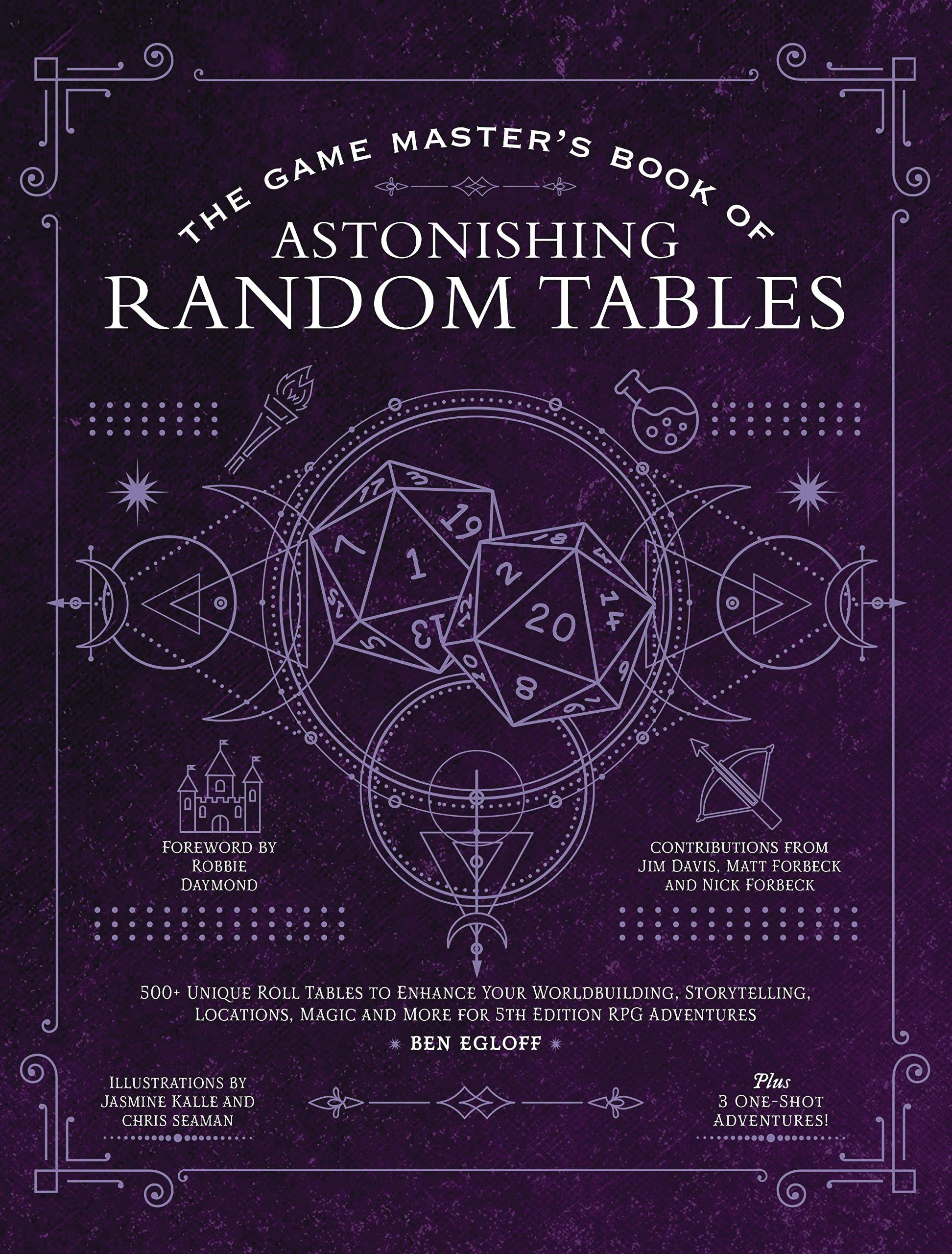 GAME MASTERS BOOK RANDOM TABLES 5TH EDITION RPG ADV HC