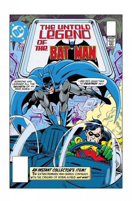 LIMITED EDITION THE UNTOLD LEGEND OF THE BATMAN #1