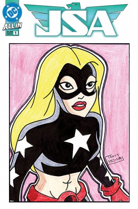 DF DC COMICS CVR ART SGN & REMARKED MEDINA STARGIRL SKETCH