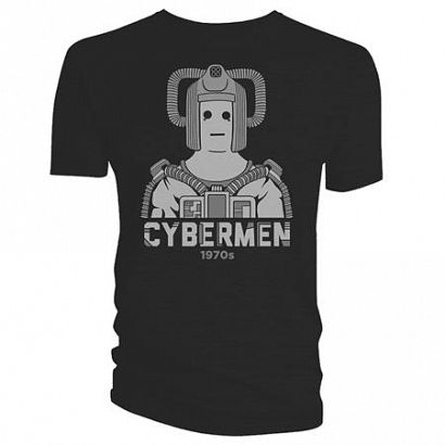 DOCTOR WHO CYBERMEN 1970 T-SHIRT S DOCTOR WHO CYBERMEN 1970 T-SHIRT S