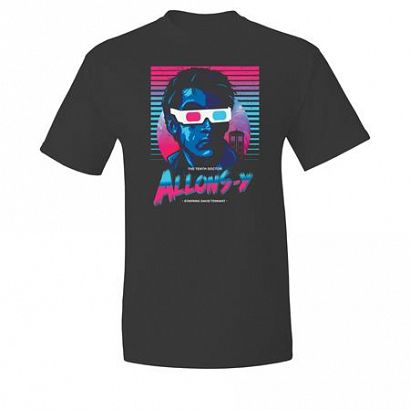 DOCTOR WHO NEON 80S ALLONS-Y T-SHIRT L