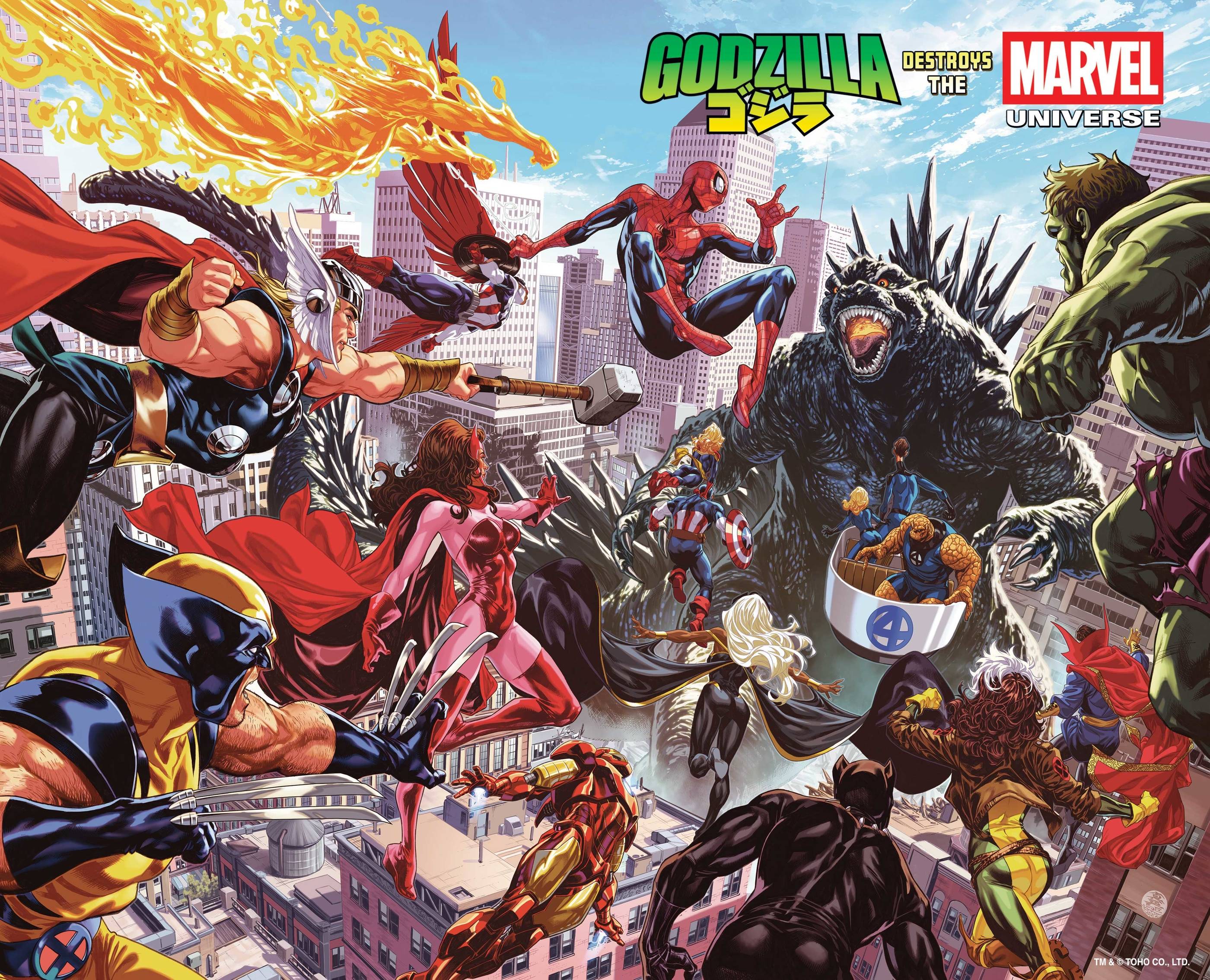 GODZILLA DESTROYS THE MARVEL UNIVERSE #1