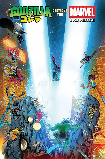 GODZILLA DESTROYS THE MARVEL UNIVERSE #1 GODZILLA DESTROYS THE MARVEL UNIVERSE #1