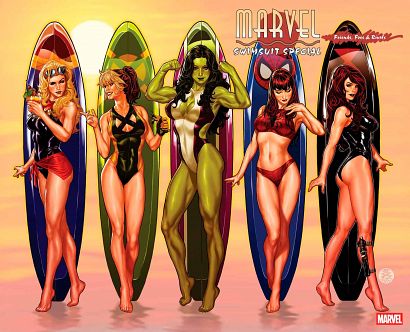 SWIMSUIT SPECIAL FRIENDS FOES & RIVALS #1 SWIMSUIT SPECIAL FRIENDS FOES & RIVALS #1