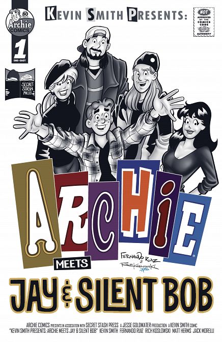 ARCHIE MEETS JAY & BOB ONESHOT CVR B RUIZ GREYSCALE ARCHIE MEETS JAY & BOB ONESHOT CVR B RUIZ GREYSCALE