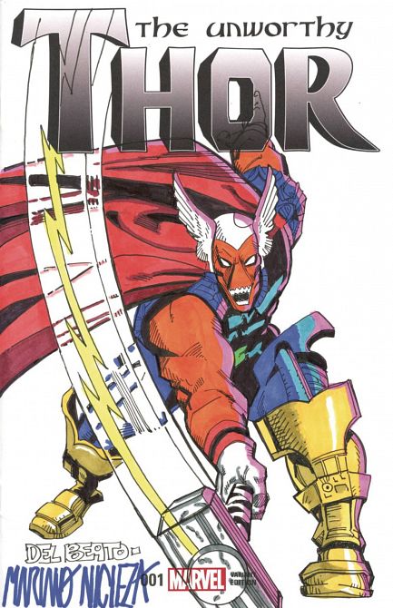 DF MYSTERY MARVEL CVR ART NICIEZA & DELBEATO SGN & REMARK DF MYSTERY MARVEL CVR ART NICIEZA & DELBEATO SGN & REMARK