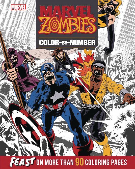 MARVEL ZOMBIES COLOR BY NUMBER SC MARVEL ZOMBIES COLOR BY NUMBER SC