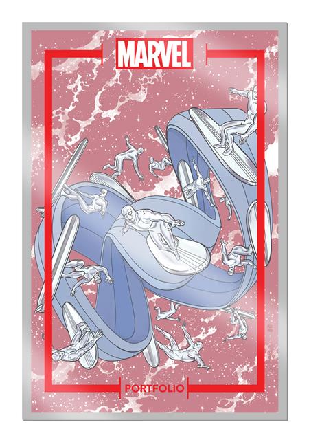 MARVEL PORTFOLIO OF MICHAEL ALLRED SILVER SURFER 12 PRINT SET #1 MARVEL PORTFOLIO OF MICHAEL ALLRED SILVER SURFER 12 PRINT SET #1