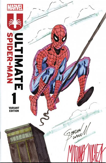 DF MARVEL CVR ART SGN & REMARK PURCELL & NICIEZA SPIDER-MAN DF MARVEL CVR ART SGN & REMARK PURCELL & NICIEZA SPIDER-MAN