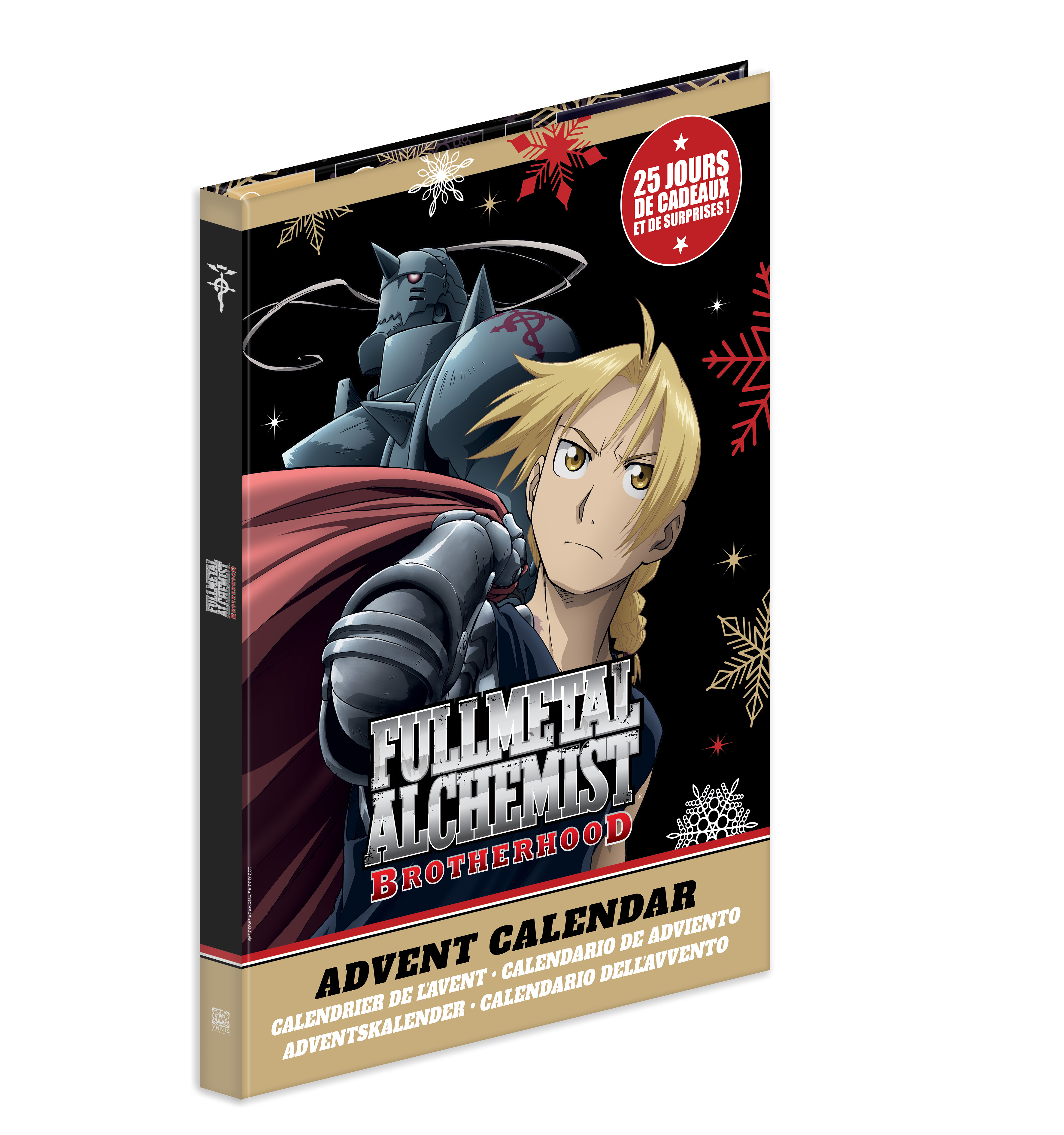 FULLMETAL ALCHEMIST BROTHERHOOD THE OFFICIAL ADVENT CALENDAR 25 DAYS OF SURPRISES