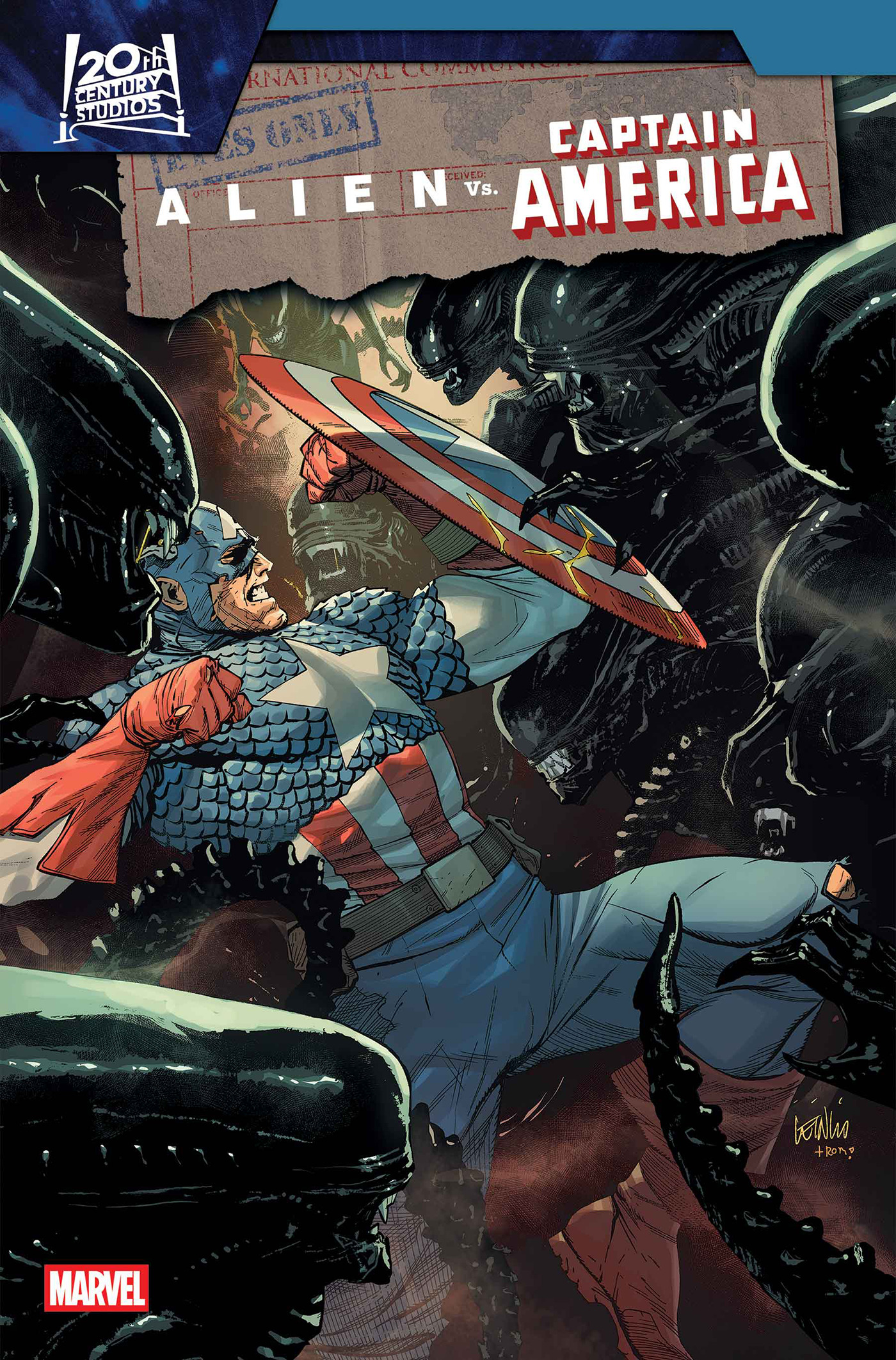ALIEN VS. CAPTAIN AMERICA #01
