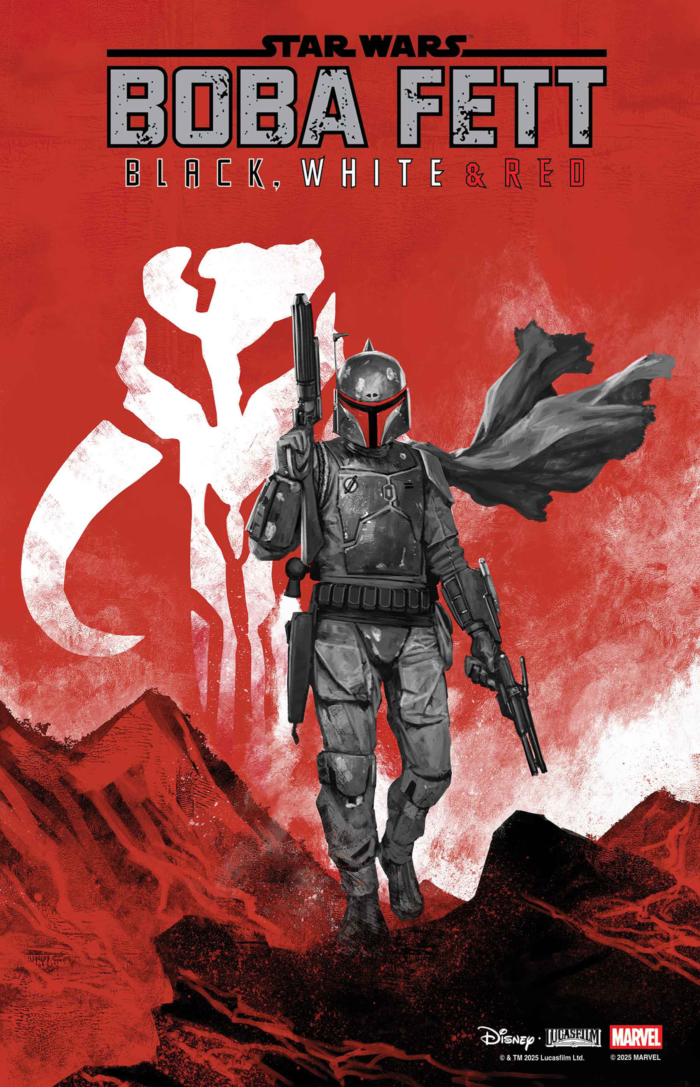 STAR WARS BOBA FETT - BLACK, WHITE & RED #02