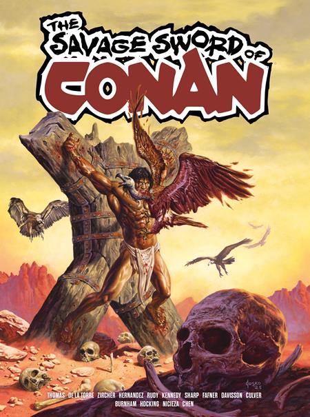 SAVAGE SWORD OF CONAN TP VOL 03 DIRECT MARKET EDITION JOE JUSKO CVR SAVAGE SWORD OF CONAN TP VOL 03 DIRECT MARKET EDITION JOE JUSKO CVR