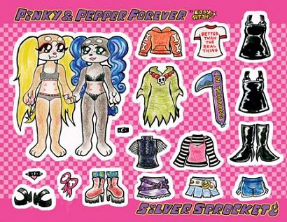 PINKY AND PEPPER FOREVER DRESS UP DOLLS STICKER SHEET #1 PINKY AND PEPPER FOREVER DRESS UP DOLLS STICKER SHEET #1