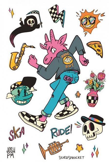 SKA DREAMS STICKER SHEET #1 SKA DREAMS STICKER SHEET #1