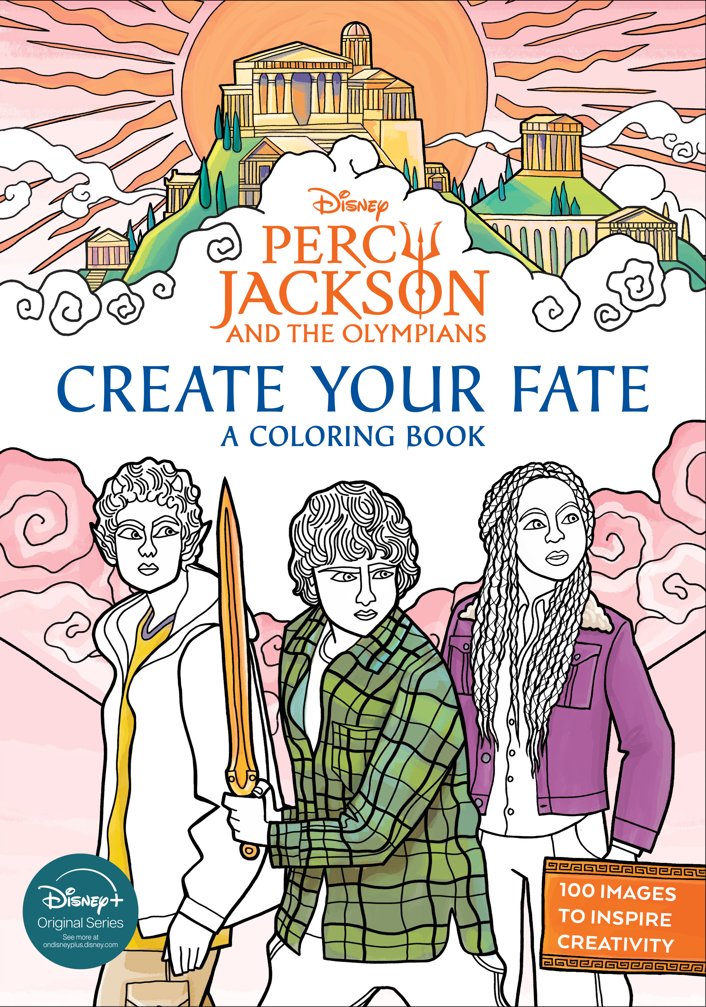 PERCY JACKSON AND THE OLYMPIANS CREATE YOUR FATE A COLORING BOOK TP