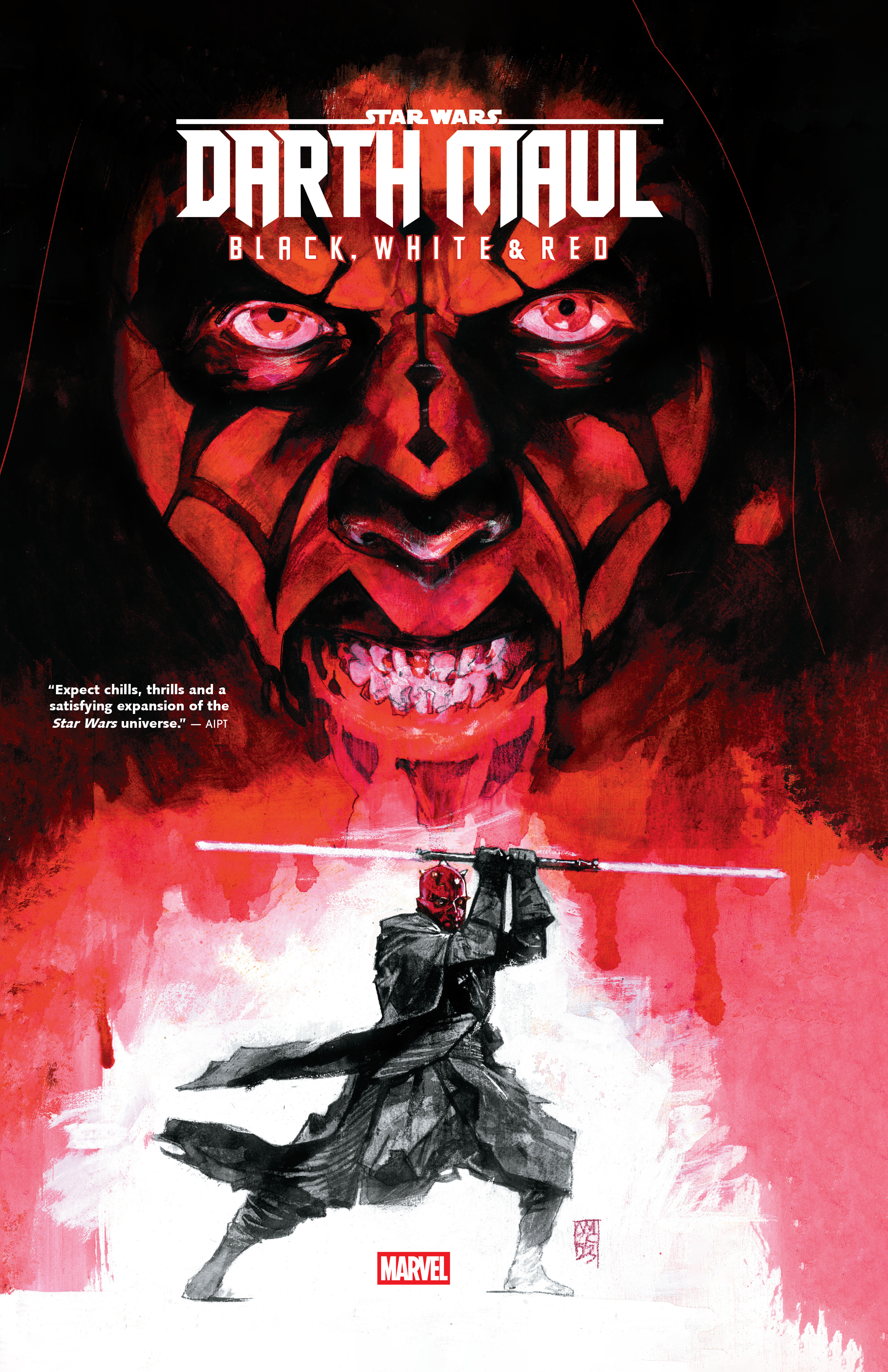 STAR WARS DARTH MAUL - BLACK, WHITE & RED TP