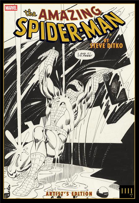 AMAZING SPIDER MAN BY STEVE DITKO ARTISTS EDITION HC RAIN CVR