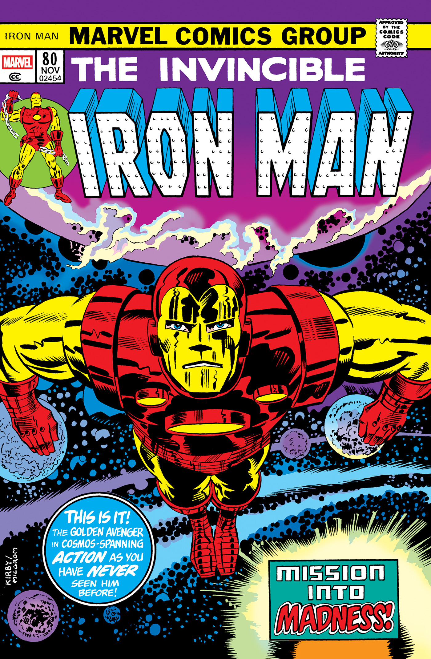 INVINCIBLE IRON MAN OMNIBUS VOL. 04 JACK KIRBY COVER [DM ONLY] HC