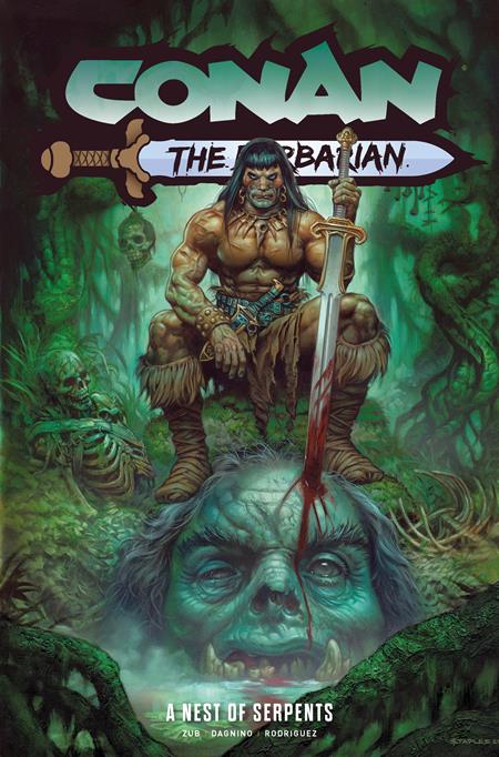CONAN THE BARBARIAN TP VOL 06 A NEST OF SERPENTS DIRECT MARKET EDITION GREG STAPLES CVR