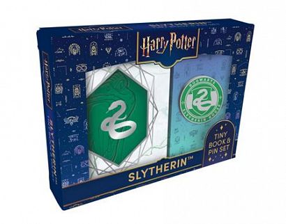 HARRY POTTER SLYTHERIN TINY BOOK AND PIN SET #1