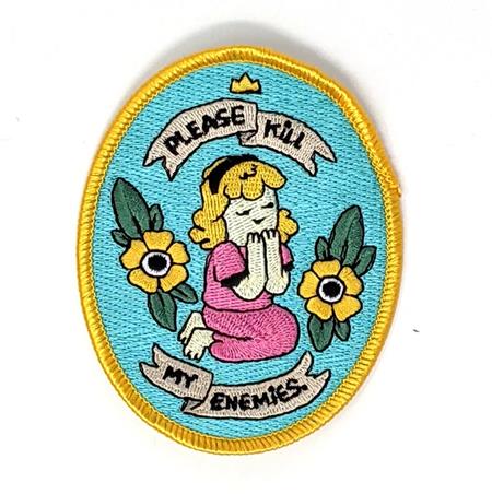 PLEASE KILL MY ENEMIES EMBROIDERED PATCH #1