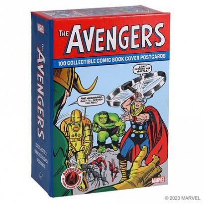 MARVEL AVENGERS 100 COLLECTIBLE COMIC BOOK COVER POSTCARDS Previously Offered thru Other Distributors #1