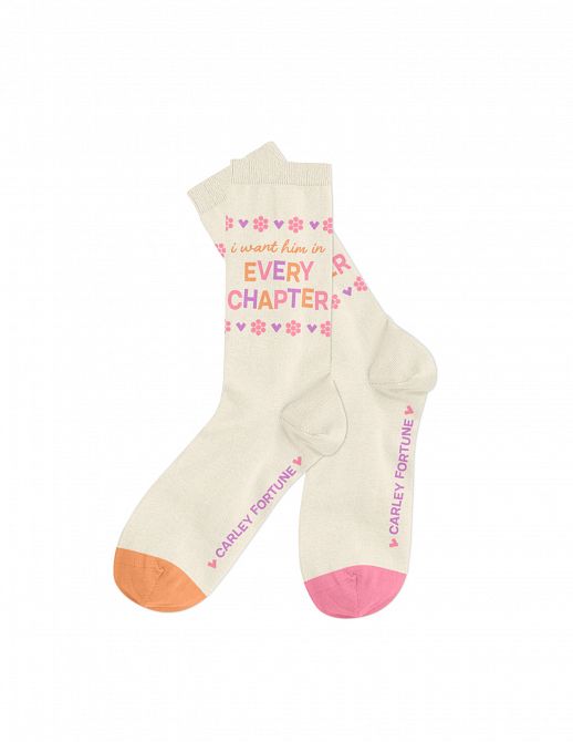 CARLEY FORTUNE EVERY CHAPTER SOCKS - SMALL