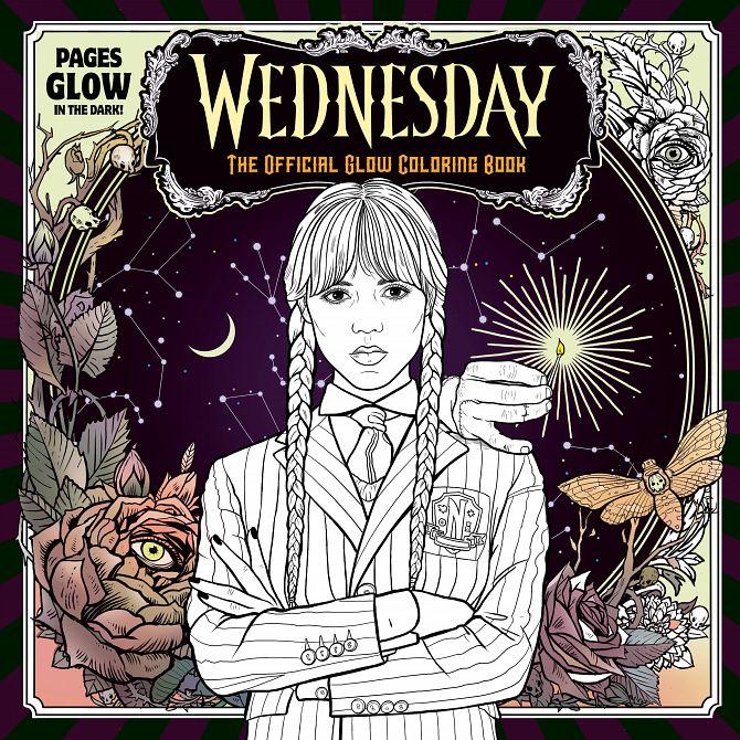 WEDNESDAY OFFICIAL GLOW COLORING BOOK