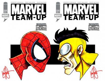 DF MARVEL TEAM UP FACSIMILE EDITION #14