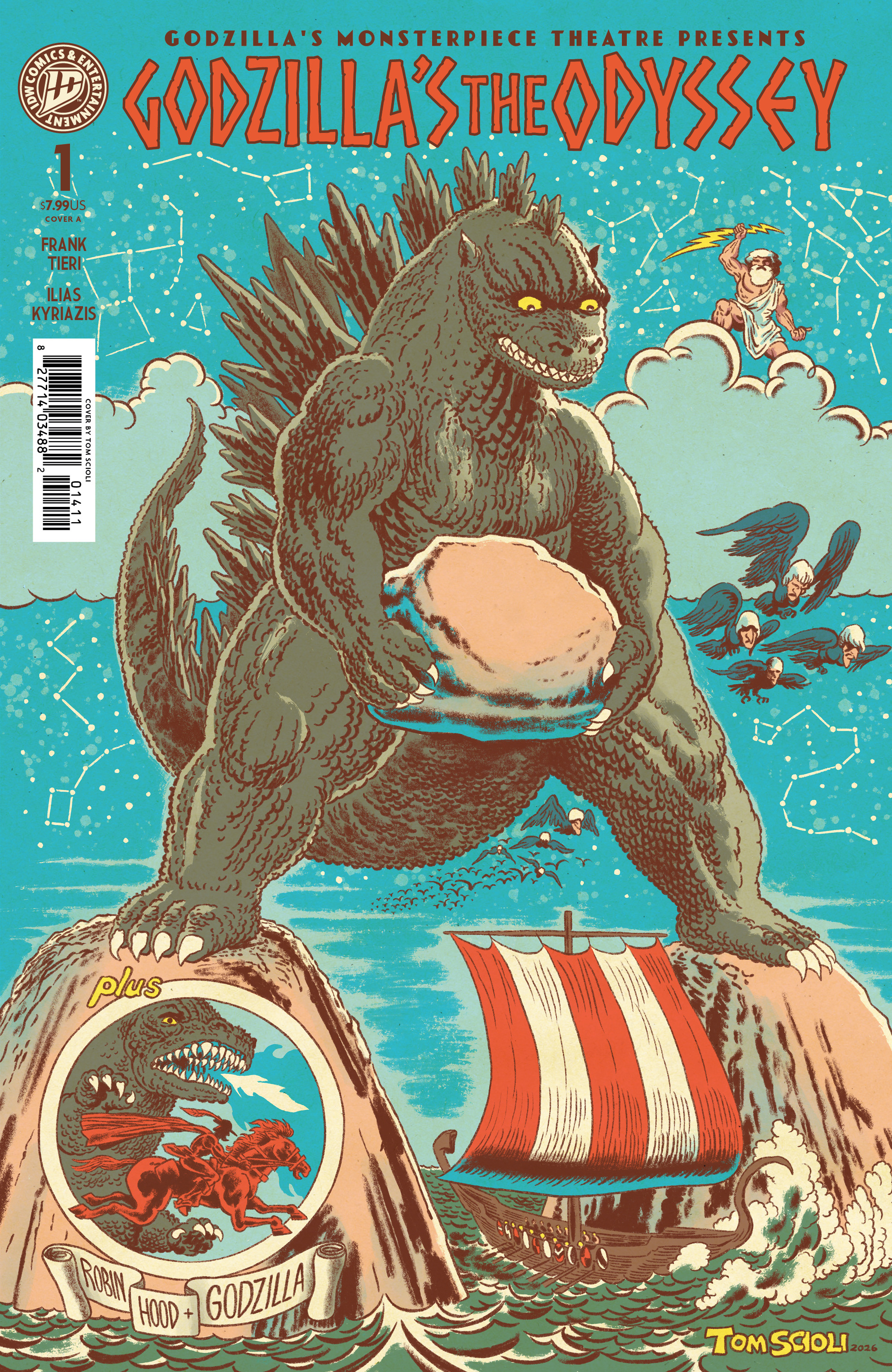 GODZILLA’S MONSTERPIECE THEATRE PRESENTS GODZILLA’S THE ODYSSEY COVER A (SCIOLI) #02