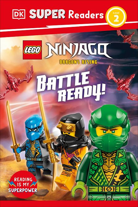 DK SUPER READERS LEVEL 02 LEGO NINJAGO DRAGONS RISING BATTLE READY! HC