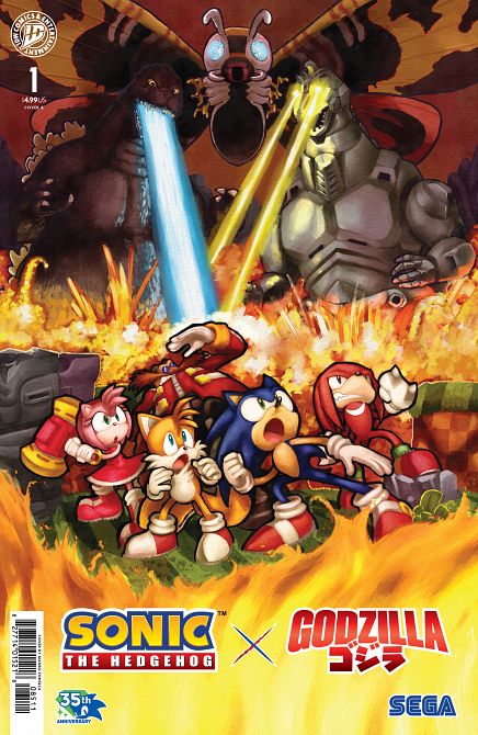 SONIC THE HEDGEHOG X GODZILLA