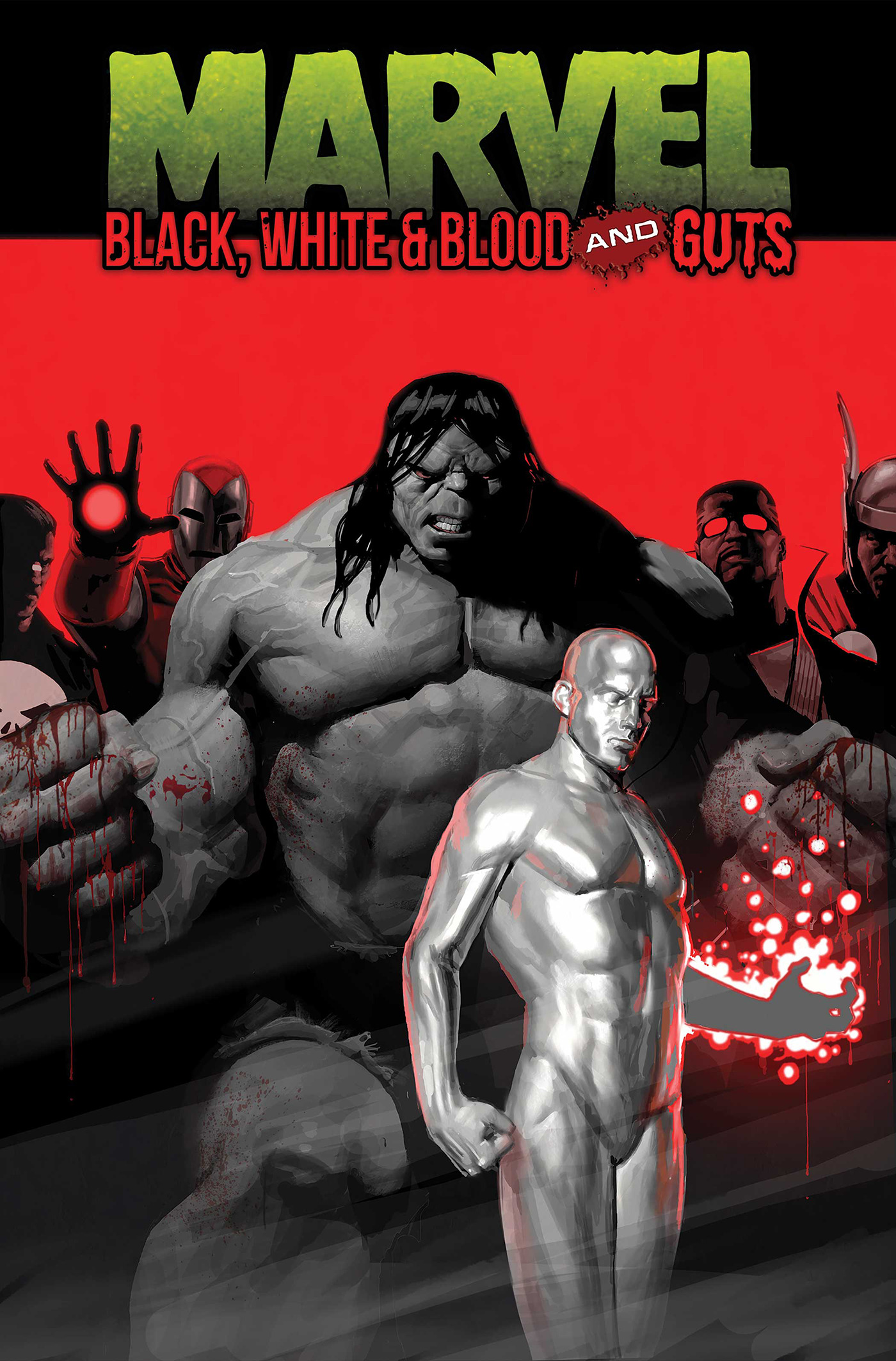 MARVEL BLACK, WHITE & BLOOD AND GUTS TP