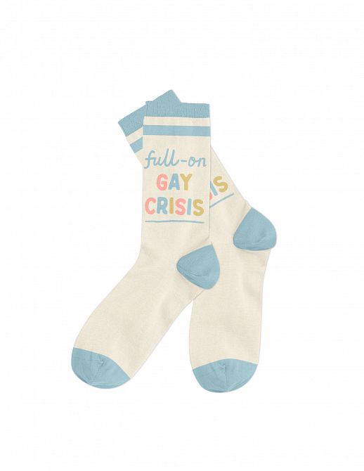 HEARTSTOPPER FULL-ON GAY CRISIS SOCKS - SMALL