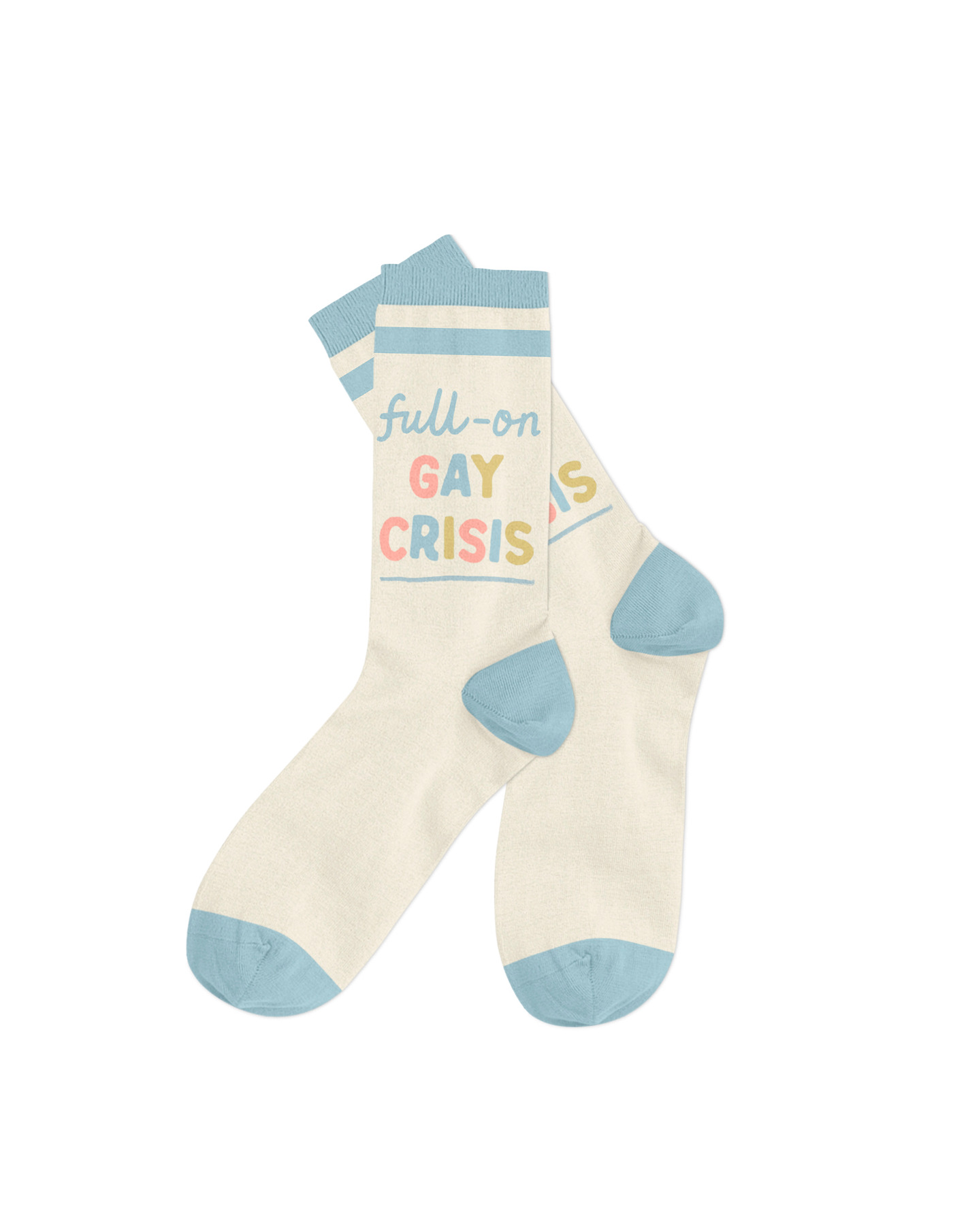 HEARTSTOPPER FULL-ON GAY CRISIS SOCKS - SMALL