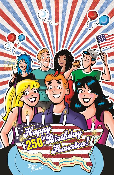 ARCHIE COMICS CELEBRATES AMERICAS 250TH (ONE SHOT) CVR D DAN PARENT FOIL FULL ART VARIANT #1