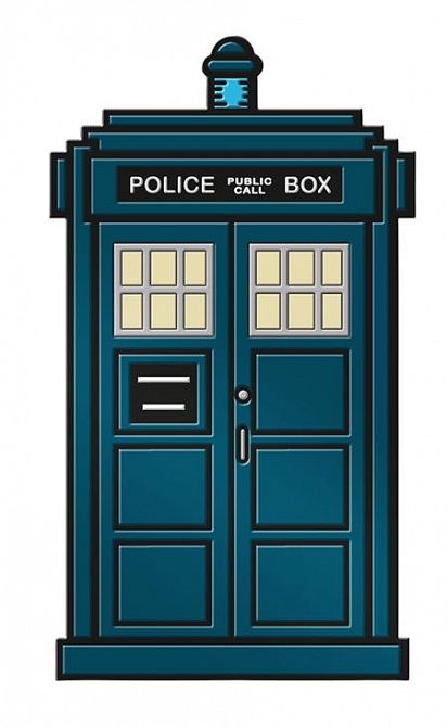 DOCTOR WHO 15TH DR TARDIS ENAMEL PIN BADGE #1