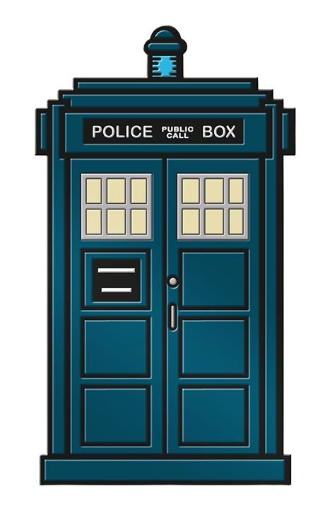 DOCTOR WHO 15TH DR TARDIS ENAMEL PIN BADGE #1