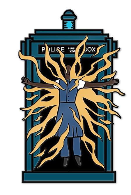 DOCTOR WHO FIFTEENTH DOCTOR REGENERATION TARDIS ENAMEL PIN BADGE #1