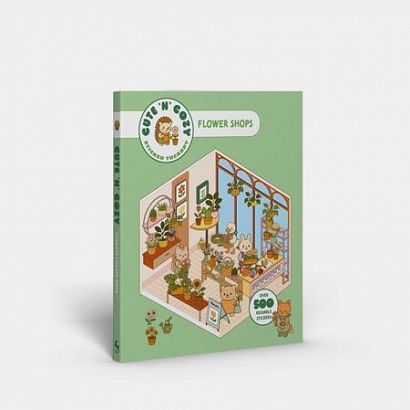 CUTE N COZY STICKER THERAPY FLOWER SHOP TP