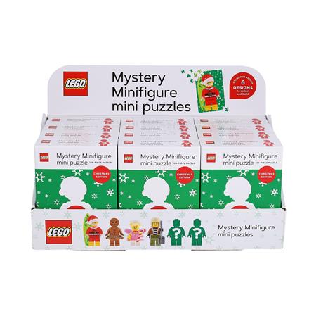 LEGO MYSTERY MINIFIGURE MINI PUZZLE (CHRISTMAS EDITION GREEN) 12 BOX DISPLAY #1