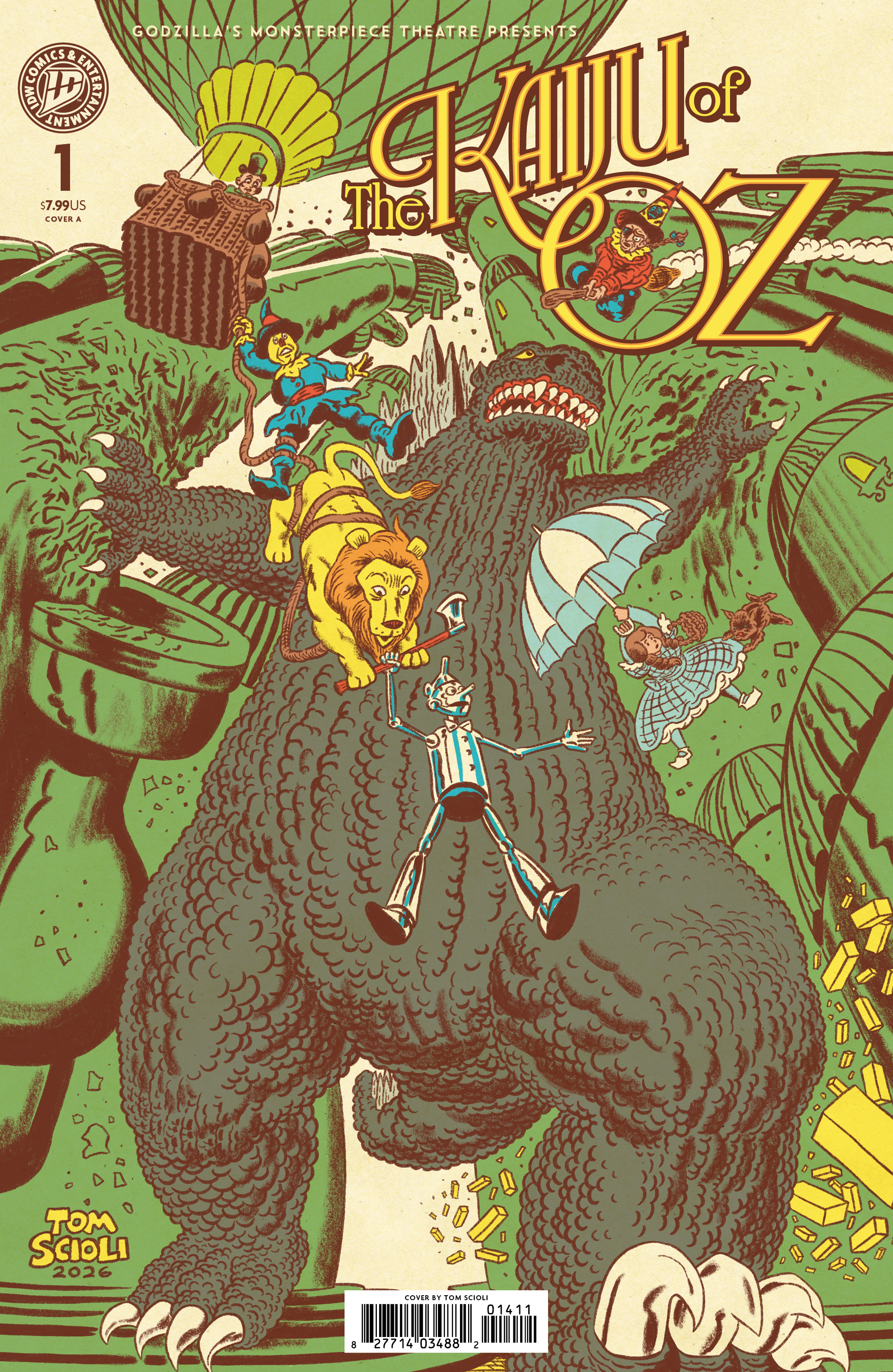 GODZILLA’S MONSTERPIECE THEATRE PRESENTS THE KAIJU OF OZ COVER A (SCIOLI) #04