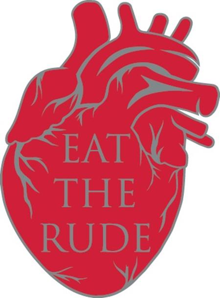 HANNIBAL EAT THE RUDE HEART ENAMEL PIN BADGE #1