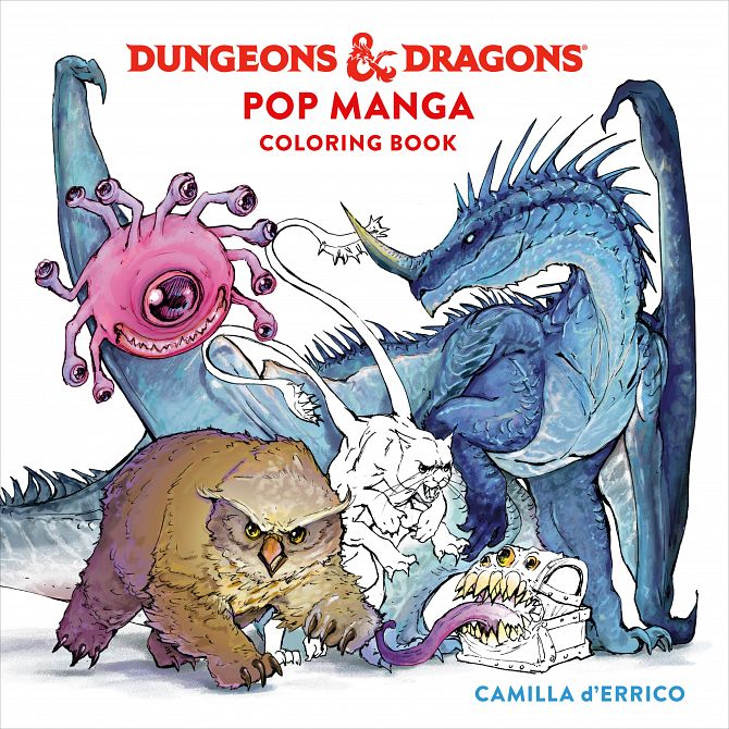 DUNGEONS & DRAGONS POP MANGA COLORING BOOK