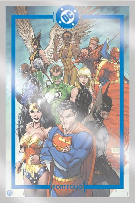 DC PORTFOLIO OF MICHAEL TURNER JLA & THE FLASH 9 PRINT SET #1